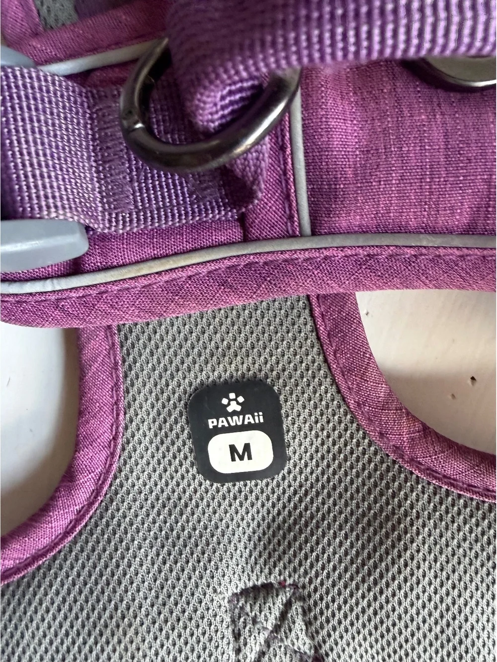 PAWAii Purple and Gray Medium Dog Harness